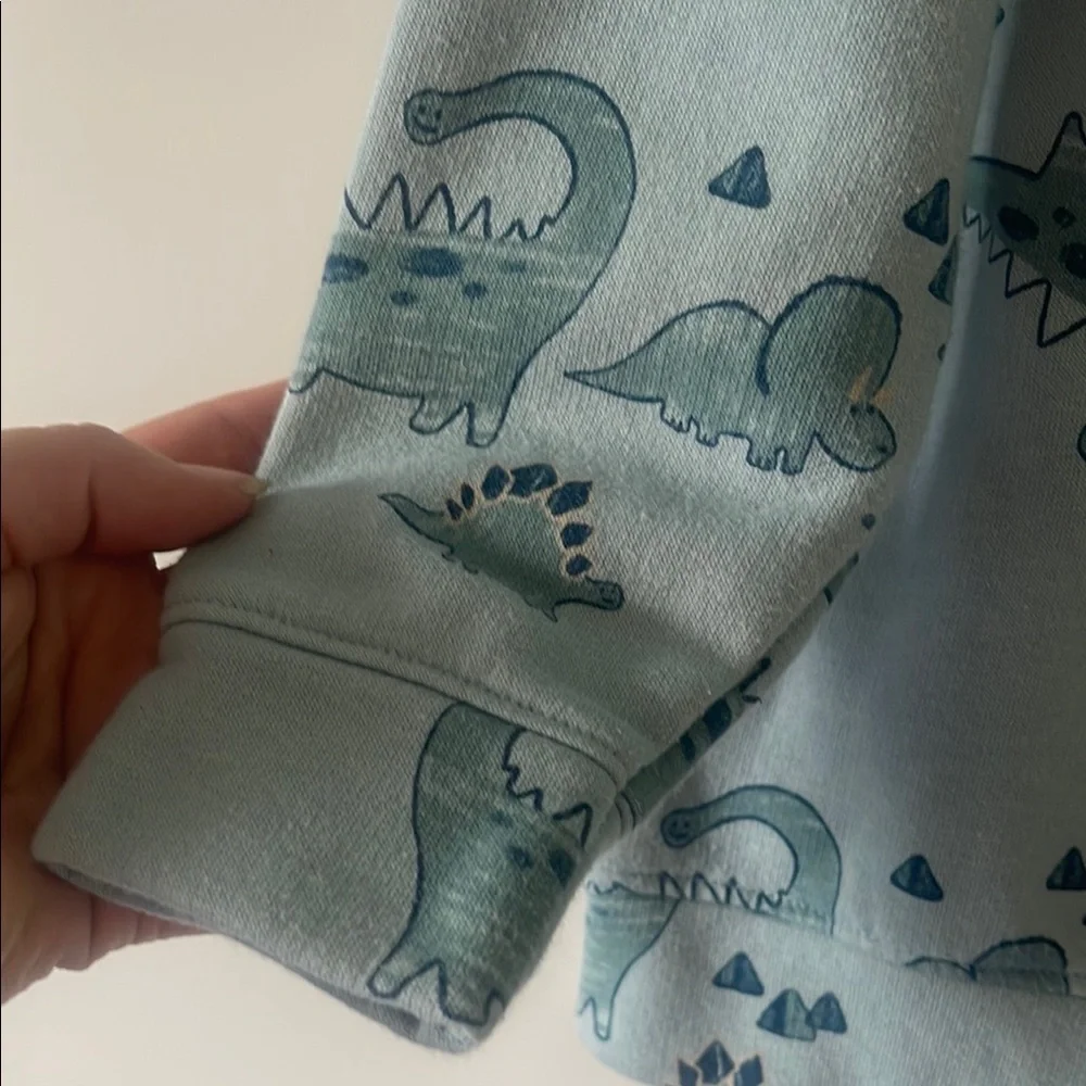 Old Navy Light Blue Crocodile Print Sweatshirt